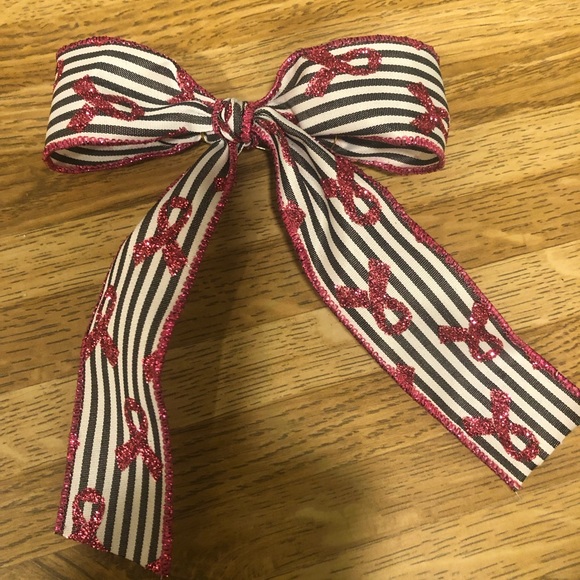 Breast Cancer Awareness Ribbon 3” French Barrette - Picture 2 of 7